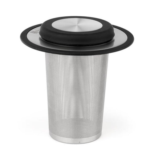 Bredemeijer - Theefilter met onderzetter XL - RVS