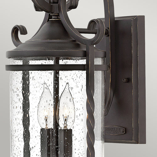 Casa Hinkley Outdoor 2-lichts Wandlantaarn Olde Zwart IP44