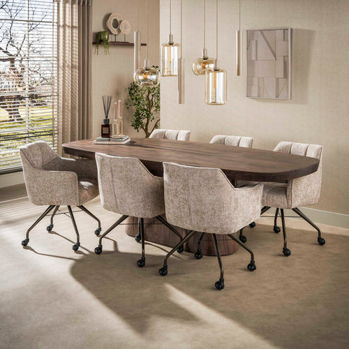 Giga Living Hanglamp Serene - Beige - 110x45x150cm