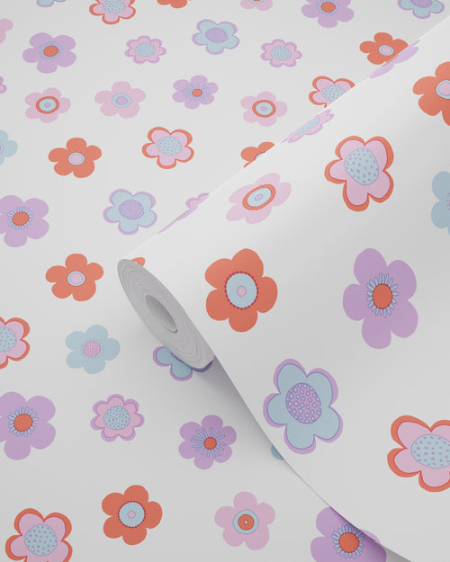 ESTAhome behang bloemetjes meerkleurig - 50 x 900 cm - 131571 - vtwonen shop