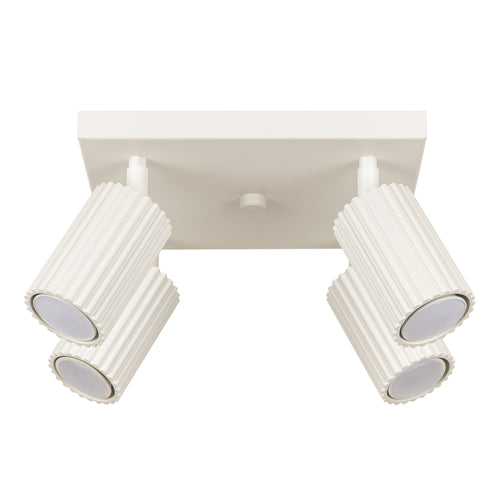 Sollux Lighting Plafondlamp KARBON 4 beige - 25x25x16,5cm