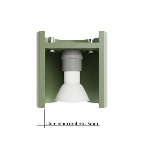 Sollux Lighting Plafondlamp ORBIS 2 olijfgroen - 26x10x12cm