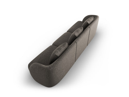 Cosmopolitan Design Bank Tulum 3-zits, chenille, grijs - 90x255x70cm