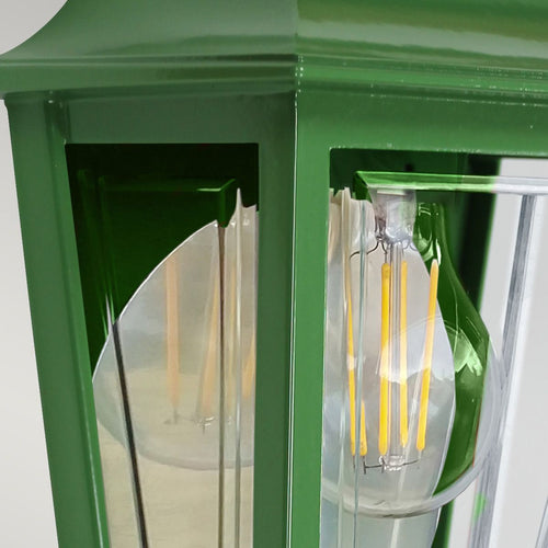 1-flammige halbe Außenwandlaterne grün IP44