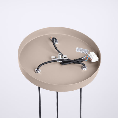 Sollux Lighting Hanglamp HALO 3P taupe - 25x25x125cm