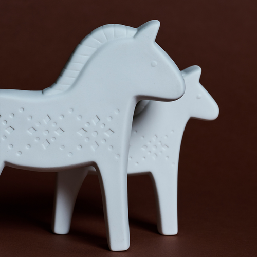 Sia Deco - Paardenbeeld - Blanc - Wit - Zandsteen - H15 - vtwonen shop