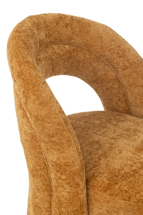 J-Line stoel Accent stoel - textiel - oker - vtwonen shop