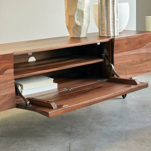 Tikamoon Massief palissander tv-meubel 175 cm - Bruin - vtwonen shop