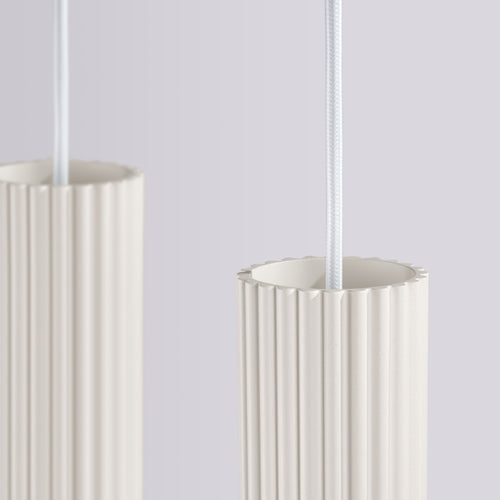 Sollux Lighting Hanglamp KARBON 4L beige - 81x5x120cm