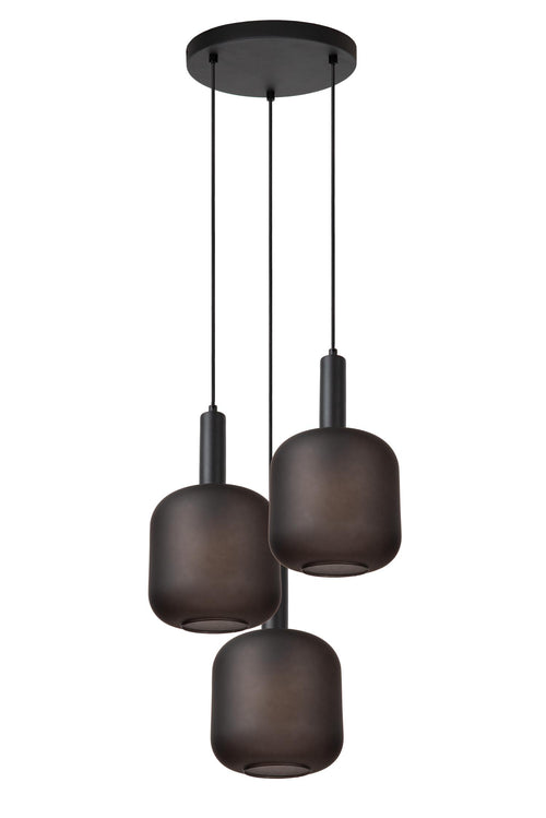 Lucide hanglamp ELOISE - 3xE27 - Zwart
