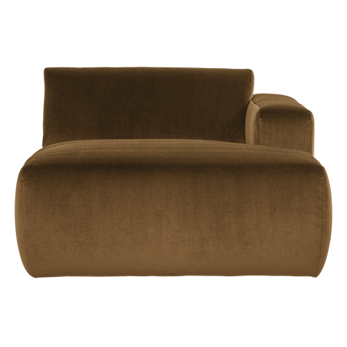 WOOOD chaise longue bank rechts Mojo Base - Velvet - H.geel - 74x112x162
