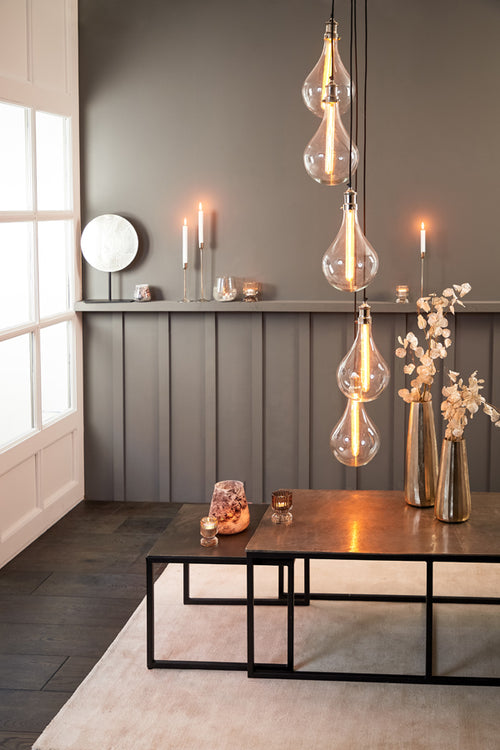 Light & Living salontafel KUMALU - 120x60x45cm - zilver - Set van 3 - vtwonen shop