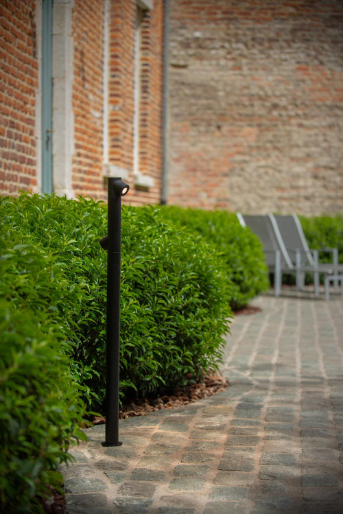 Lucide sokkellamp IBAMBA - Geïntegreerde LED - Zwart - vtwonen shop