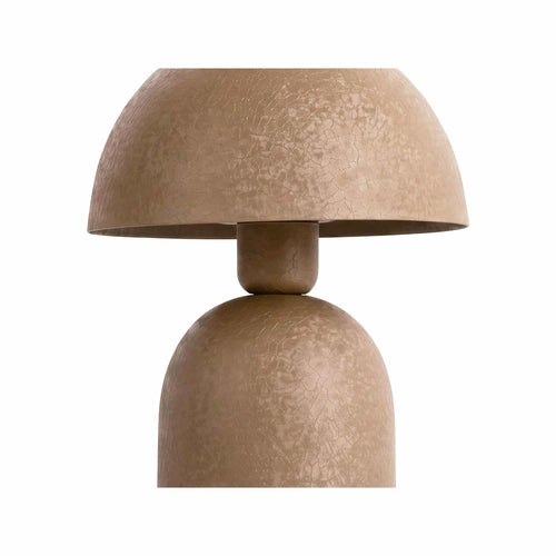 Leitmotiv tafellamp Boaz - bruin - Ø21cm