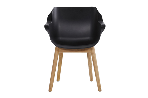 Hartman Tuinstoel Sophie - Zwart/Naturel - Set Van 2 - vtwonen shop