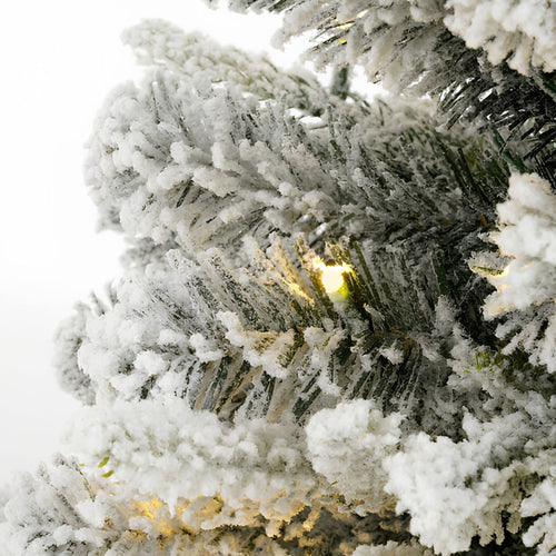 Black Box Trees Kunstkerstboom Grimshaw met Sneeuw H90 x D61 cm - Kunstboom met Pot - Kunst Kerstboom voor Binnen - 120 Tips - Groen