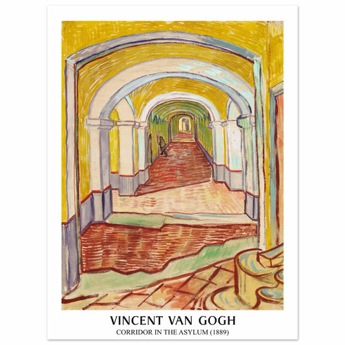 Artfulprints  Vincent van Gogh - Corridor in the Asylyum   poster 30x40 cm - vtwonen shop