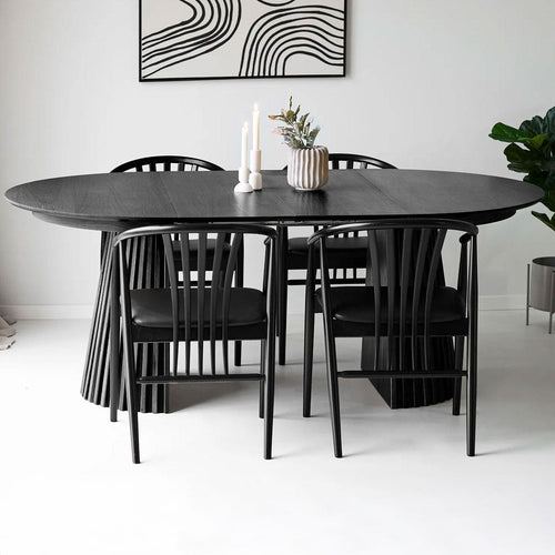 Artichok Alko Uitschuifbare Houten Eettafel Zwart