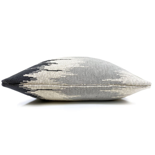 Malagoon kussen Wave - antraciet - 50x50cm 100% organisch katoen