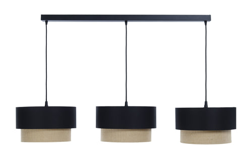 bpskoncept hanglamp Light Line - jute & zwart
