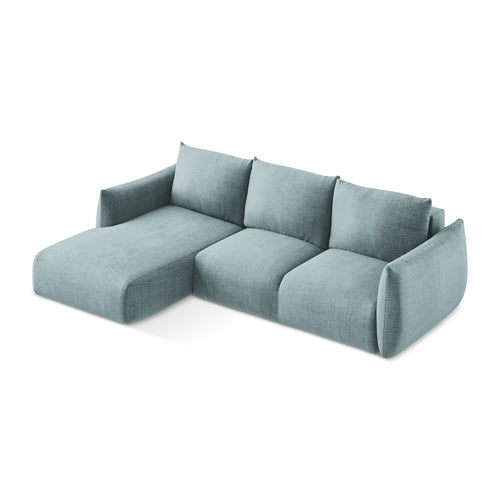 LaMiaSofa hoekbank links Savona - textuurstof - jeans - 242x162x90