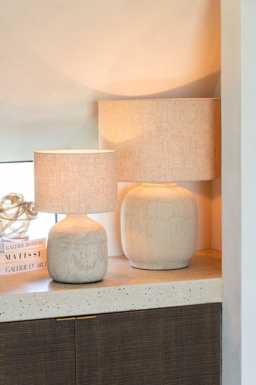 J-Line lamp Mia - keramiek/terracotta - beige - small