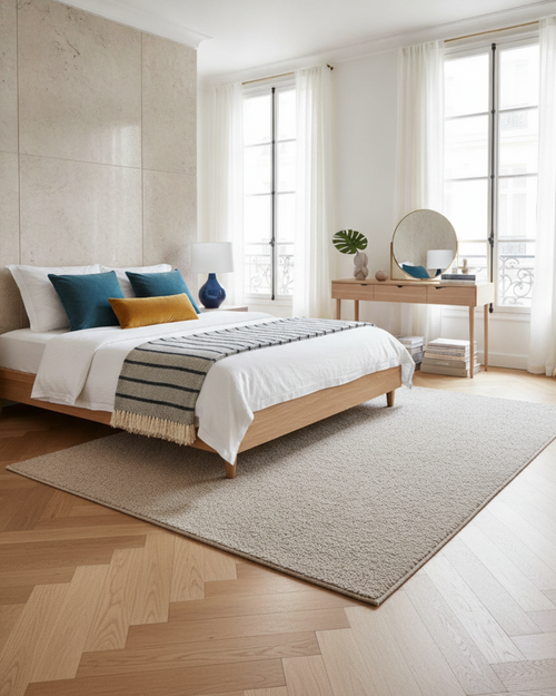 AFK Living vloerkleed Soufflot - zeer zacht - grijs - 80x150 cm