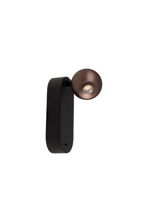 Lucide wandlamp MONTANA - Geïntegreerde LED - Grijs ijzer