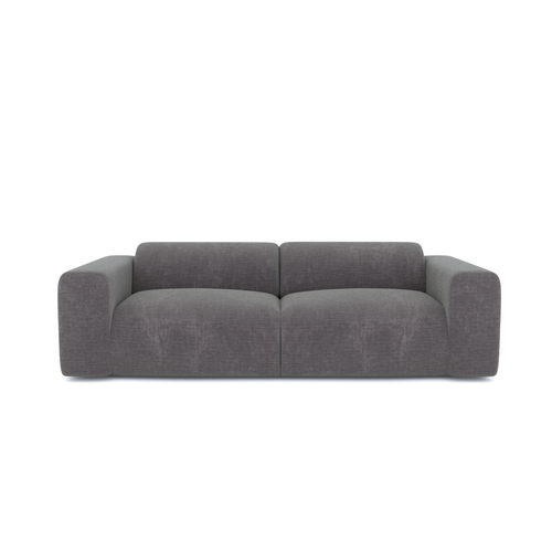 Sia Home - Bank MYRA - getextureerd fluweel grijs 205cm