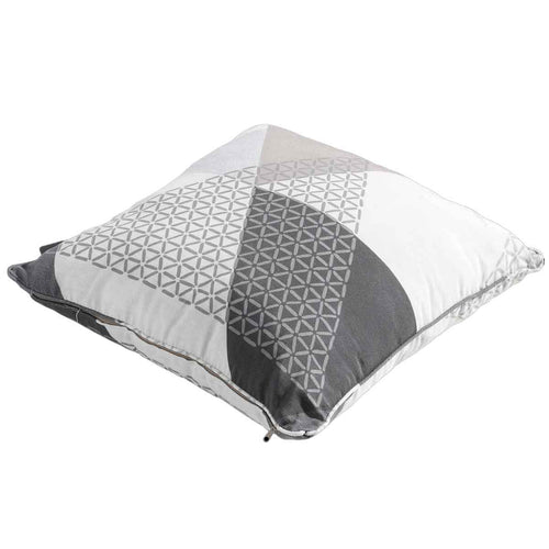 Madison Sierkussen Triangle grey met paspel -50x50 cm