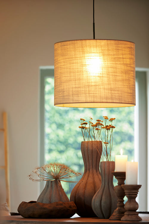 Light & Living lampenkap CADEN - Ø50x38cm - bruin - vtwonen shop