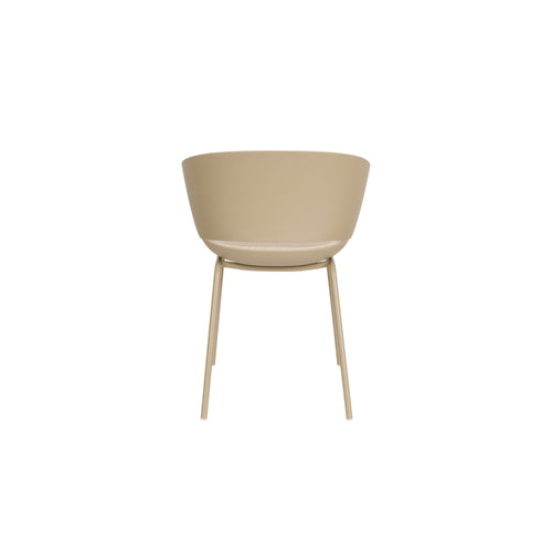 Housecraft Living Jessica Eetkamerstoelen Armleuning Beige - Set van 4