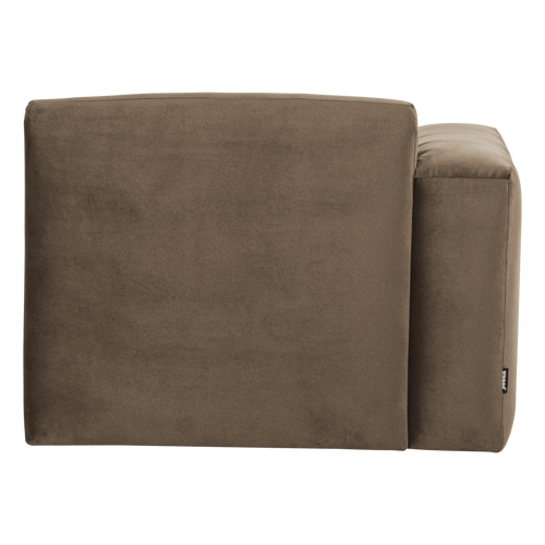 WOOOD 1-zits bank arm links Mojo Base - Velvet - Taupe - 74x105x97