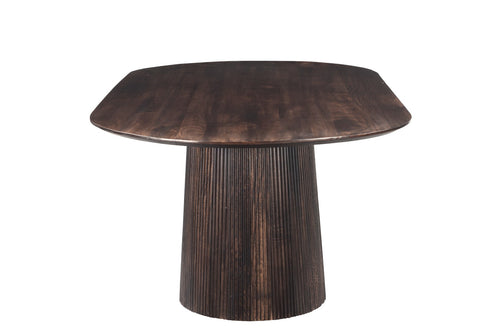 Livingfurn eetkamertafel Salvator Walnut - 200cm - mangohout - vtwonen shop