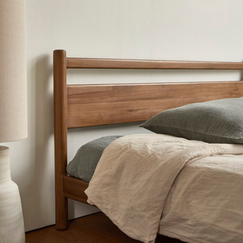 Tikamoon Teakhouten bed 160 x 200 - Bruin - vtwonen shop