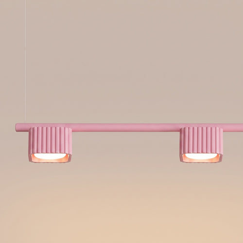 Sollux Lighting Kroonluchter RIFF 4 roze Gx53 - 122x10x208cm