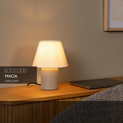 Lucide tafellamp MACIA - 1xE14 - Beige - vtwonen shop