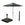 Garden Impressions stokparasol Lotus zwart Ø300 cm met Cosmo voet en hoes