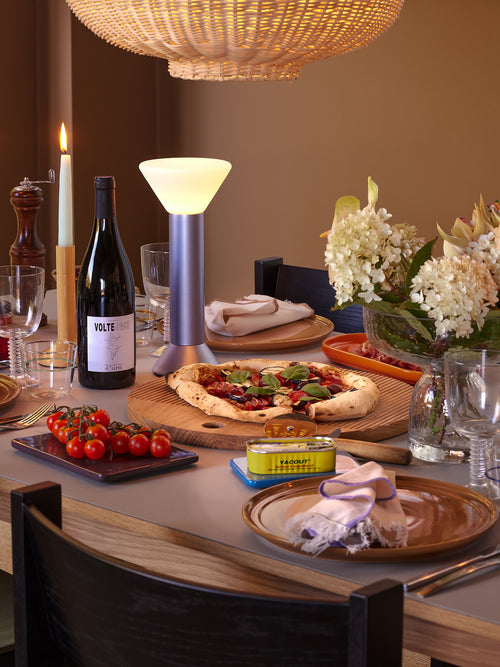 Hübsch dinerbord Amare - steenpoeder - ø28xh2cm - vtwonen shop