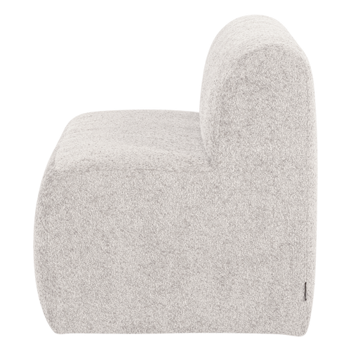 WOOOD eetbank 164 cm rugleuning Mojo Base - Wollig - Ecru - 83x164x76