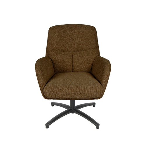 LABEL51 Fauteuil Chill Zone - Oranje Bouclé - Draaibaar - vtwonen shop