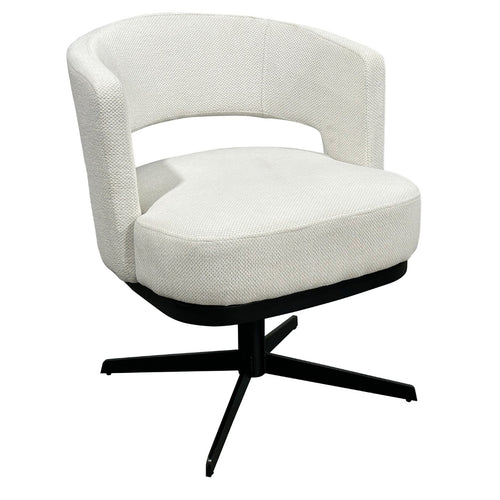 DÉJA Living Eetkamerstoel Louis - Stof/Metaal - Beige - Set van 2