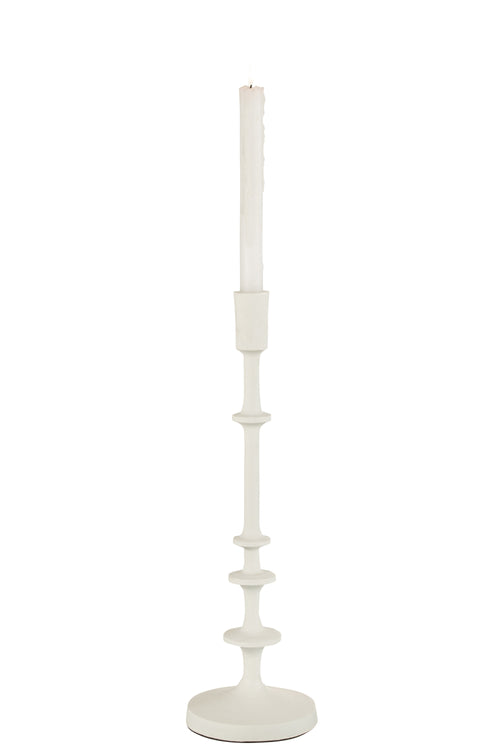 J-Line kandelaar Izy - aluminium - wit - large