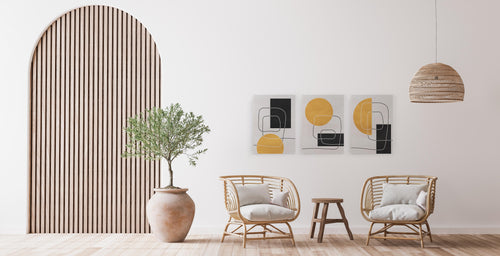 Set 3 Canvas 60x40 Abstracte Zon - vtwonen shop