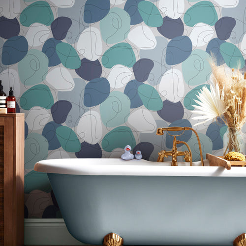 Envy Vliesbehang - Mood The Blues - Blauw/Wit - 10mx52cm - vtwonen shop