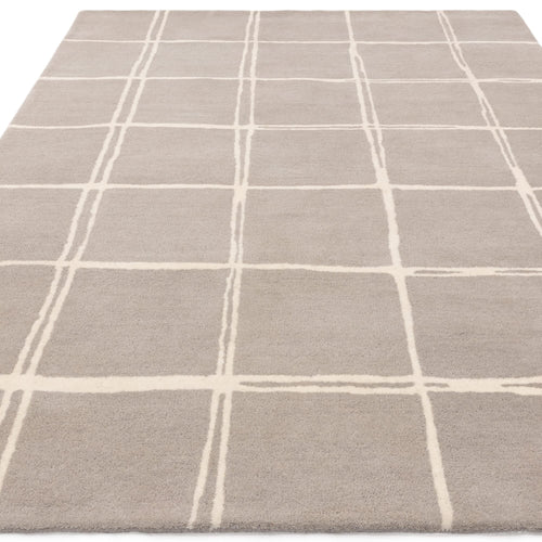 Vloerkleed Easy Living Albany Grid Silver Rug 80x150 cm - vtwonen shop