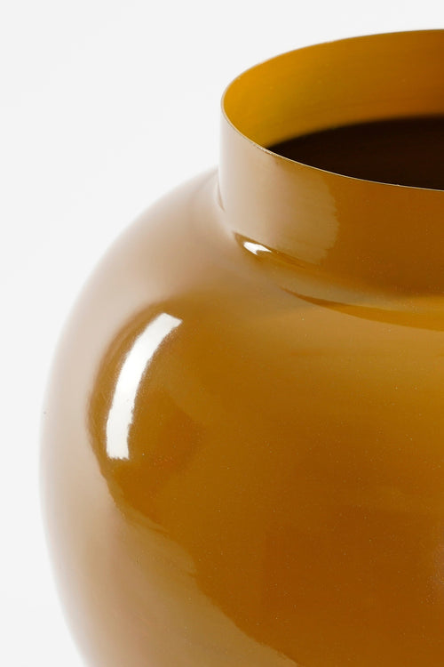 Mica Decorations Boyd Vaas - H37 x Ø26 cm - Metaal - Bruin