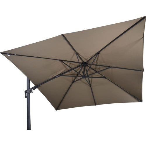 Lesli Living push-up parasol VirgoFlex - taupe - 300x300cm