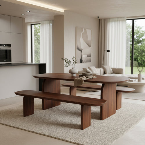 Raw Materials eetkamerbank Bullnose - 200 cm - vtwonen shop