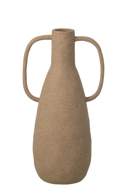 J-Line vaas Jodi - steengoed - taupe - large